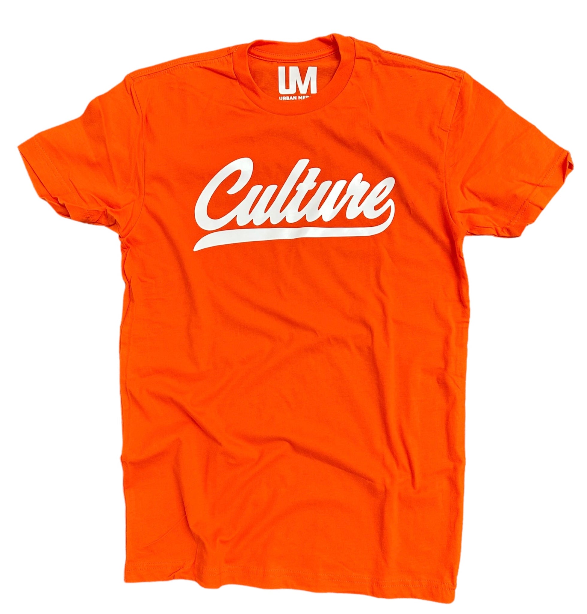 CULTURE TEE [ORANGE/WHITE]