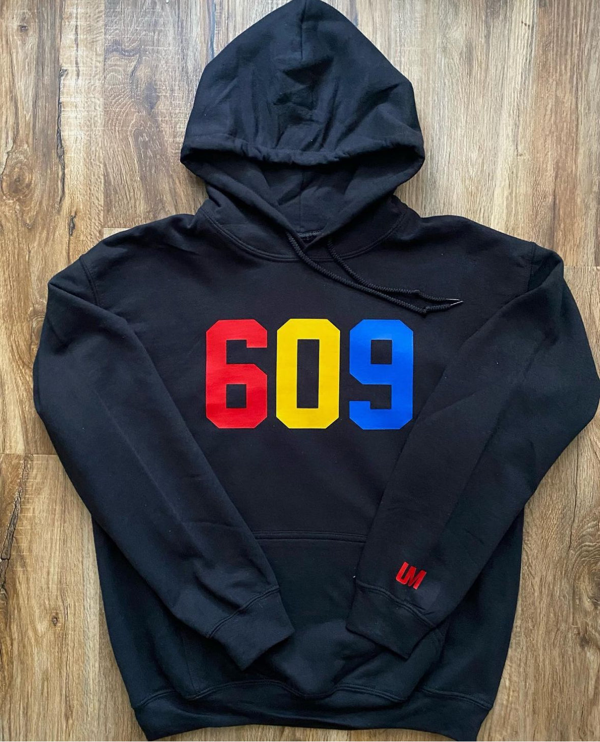 609 BLACK TRICOLOR HOODIE